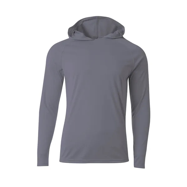 A4 Cooling Performance Long Sleeve Hooded Tee - A4 Cooling Performance Long Sleeve Hooded Tee - Image 1 of 17