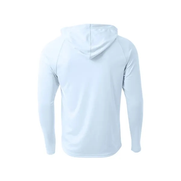 A4 Cooling Performance Long Sleeve Hooded Tee - A4 Cooling Performance Long Sleeve Hooded Tee - Image 6 of 17