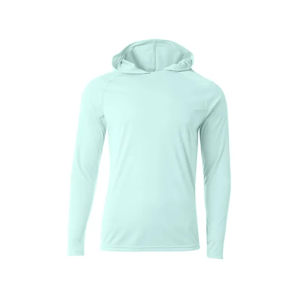 A4 Cooling Performance Long Sleeve Hooded Tee - A4 Cooling Performance Long Sleeve Hooded Tee - Image 7 of 17