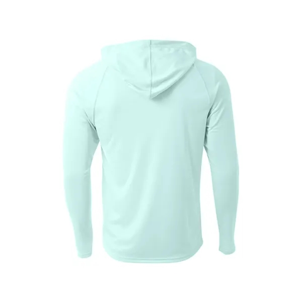 A4 Cooling Performance Long Sleeve Hooded Tee - A4 Cooling Performance Long Sleeve Hooded Tee - Image 8 of 17