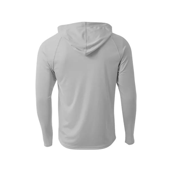 A4 Cooling Performance Long Sleeve Hooded Tee - A4 Cooling Performance Long Sleeve Hooded Tee - Image 12 of 17