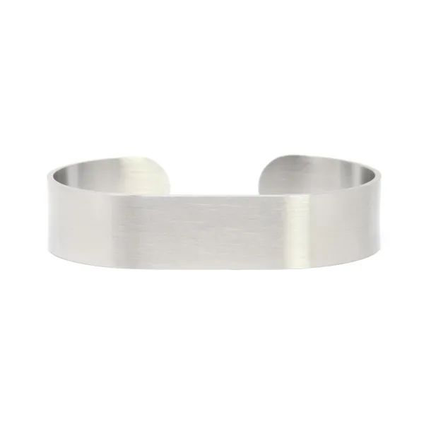 Stainless Steel Laser Engraved Cuff Bracelet - Stainless Steel Laser Engraved Cuff Bracelet - Image 2 of 2