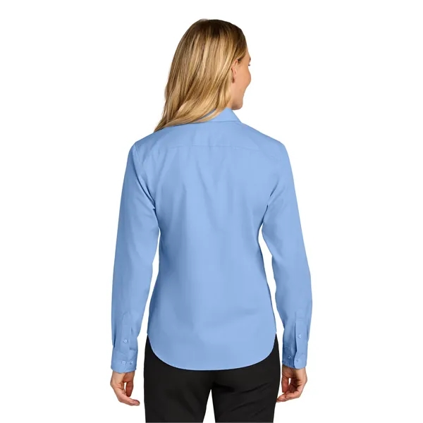 Port Authority Women's Long Sleeve Nailhead Easy Care Shirt - Port Authority Women's Long Sleeve Nailhead Easy Care Shirt - Image 3 of 14