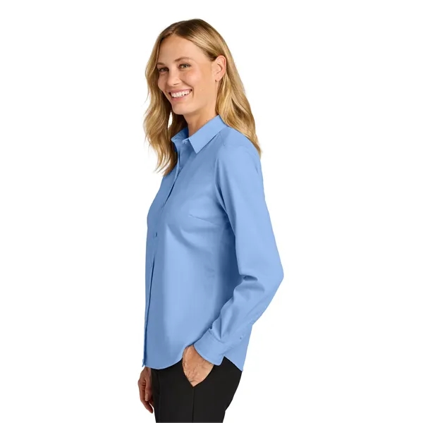 Port Authority Women's Long Sleeve Nailhead Easy Care Shirt - Port Authority Women's Long Sleeve Nailhead Easy Care Shirt - Image 4 of 14