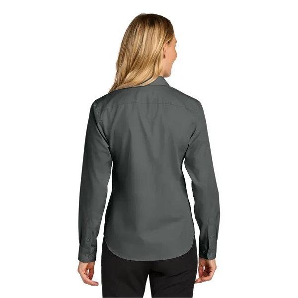 Port Authority Women's Long Sleeve Nailhead Easy Care Shirt - Port Authority Women's Long Sleeve Nailhead Easy Care Shirt - Image 6 of 14