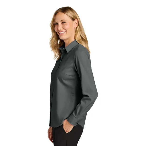 Port Authority Women's Long Sleeve Nailhead Easy Care Shirt - Port Authority Women's Long Sleeve Nailhead Easy Care Shirt - Image 7 of 14