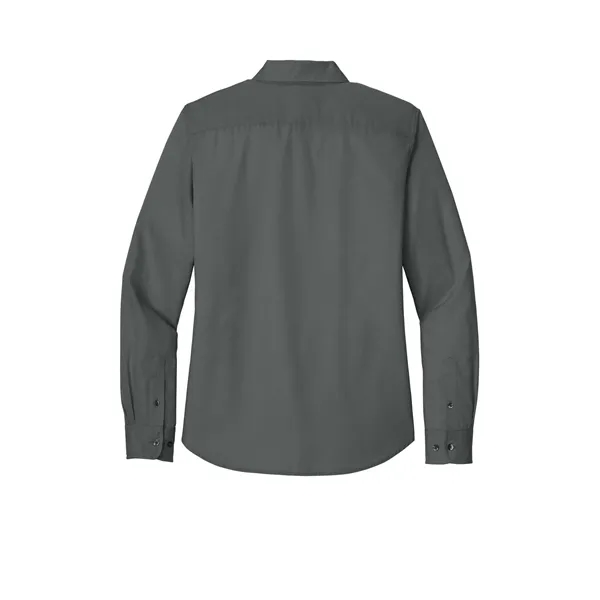 Port Authority Women's Long Sleeve Nailhead Easy Care Shirt - Port Authority Women's Long Sleeve Nailhead Easy Care Shirt - Image 9 of 14