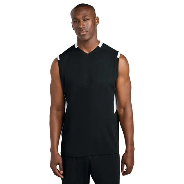 Sport-Tek Club Sleeveless V-Neck