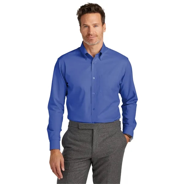 Brooks Brothers Tall Wrinkle-Free Stretch Nailhead Shirt - Brooks Brothers Tall Wrinkle-Free Stretch Nailhead Shirt - Image 0 of 18