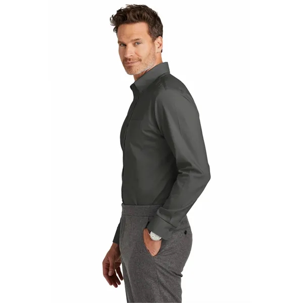 Brooks Brothers Tall Wrinkle-Free Stretch Nailhead Shirt - Brooks Brothers Tall Wrinkle-Free Stretch Nailhead Shirt - Image 6 of 18