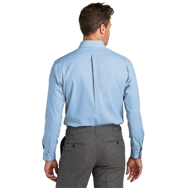 Brooks Brothers Tall Wrinkle-Free Stretch Nailhead Shirt - Brooks Brothers Tall Wrinkle-Free Stretch Nailhead Shirt - Image 9 of 18