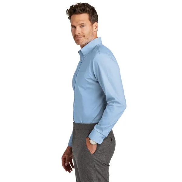 Brooks Brothers Tall Wrinkle-Free Stretch Nailhead Shirt - Brooks Brothers Tall Wrinkle-Free Stretch Nailhead Shirt - Image 10 of 18