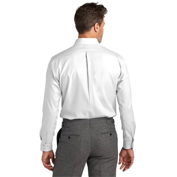 Brooks Brothers Tall Wrinkle-Free Stretch Nailhead Shirt - Brooks Brothers Tall Wrinkle-Free Stretch Nailhead Shirt - Image 14 of 18