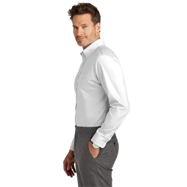 Brooks Brothers Tall Wrinkle-Free Stretch Nailhead Shirt - Brooks Brothers Tall Wrinkle-Free Stretch Nailhead Shirt - Image 15 of 18