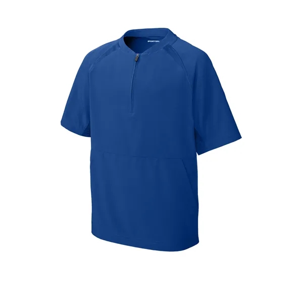 Sport-Tek Youth Repeat 1/2-Zip Short Sleeve Jacket - Sport-Tek Youth Repeat 1/2-Zip Short Sleeve Jacket - Image 18 of 19