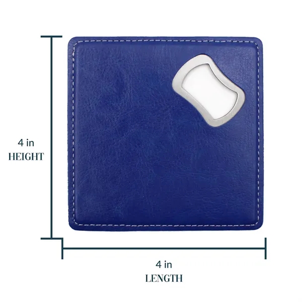 Leather Coaster And Opener - Leather Coaster And Opener - Image 2 of 2