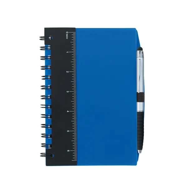 5'' x 7'' Ruler Notebook with Flags and Stylus Pen - 5'' x 7'' Ruler Notebook with Flags and Stylus Pen - Image 3 of 4