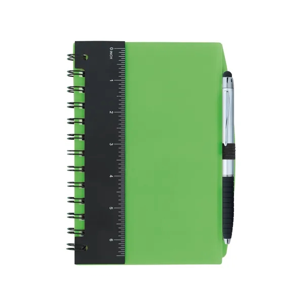 5'' x 7'' Ruler Notebook with Flags and Stylus Pen - 5'' x 7'' Ruler Notebook with Flags and Stylus Pen - Image 4 of 4