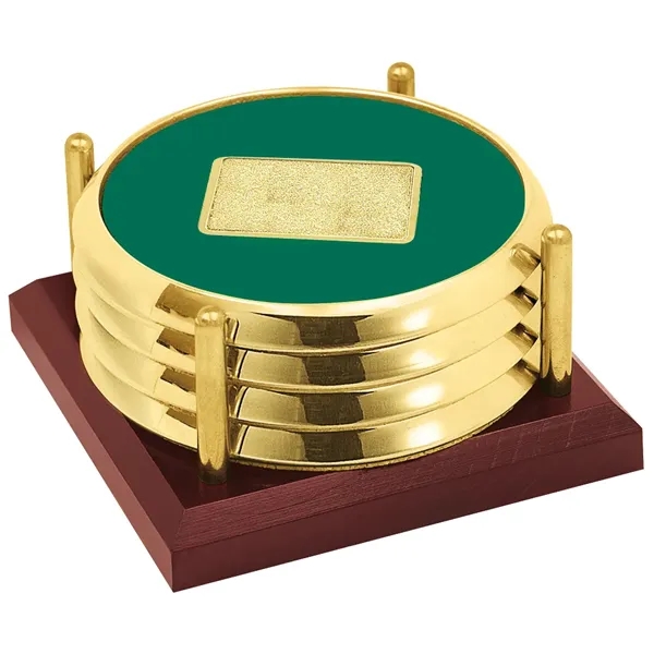 JAFFA® Four Coasters with Solid Cherry Tray - JAFFA® Four Coasters with Solid Cherry Tray - Image 12 of 25