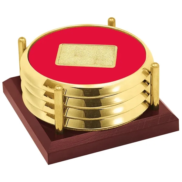 JAFFA® Four Coasters with Solid Cherry Tray - JAFFA® Four Coasters with Solid Cherry Tray - Image 14 of 25