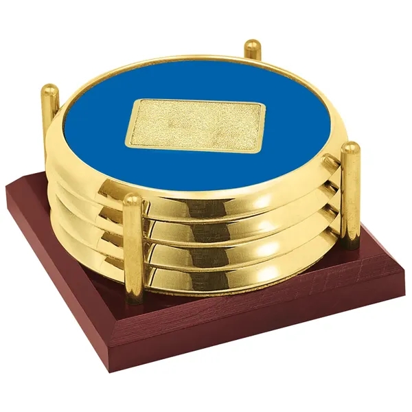 JAFFA® Four Coasters with Solid Cherry Tray - JAFFA® Four Coasters with Solid Cherry Tray - Image 15 of 25