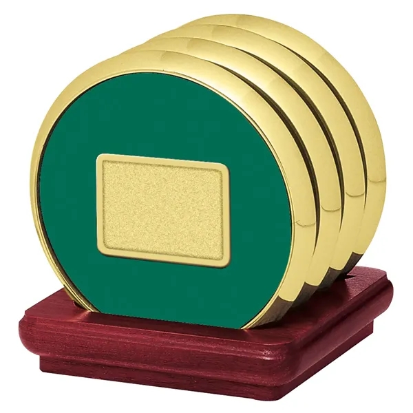 JAFFA® Four Coasters with Solid Cherry Stand - JAFFA® Four Coasters with Solid Cherry Stand - Image 12 of 25