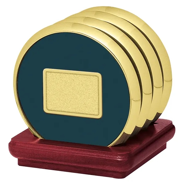 JAFFA® Four Coasters with Solid Cherry Stand - JAFFA® Four Coasters with Solid Cherry Stand - Image 13 of 25