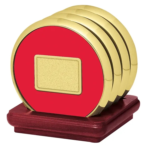 JAFFA® Four Coasters with Solid Cherry Stand - JAFFA® Four Coasters with Solid Cherry Stand - Image 14 of 25