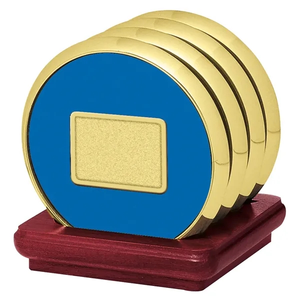 JAFFA® Four Coasters with Solid Cherry Stand - JAFFA® Four Coasters with Solid Cherry Stand - Image 15 of 25