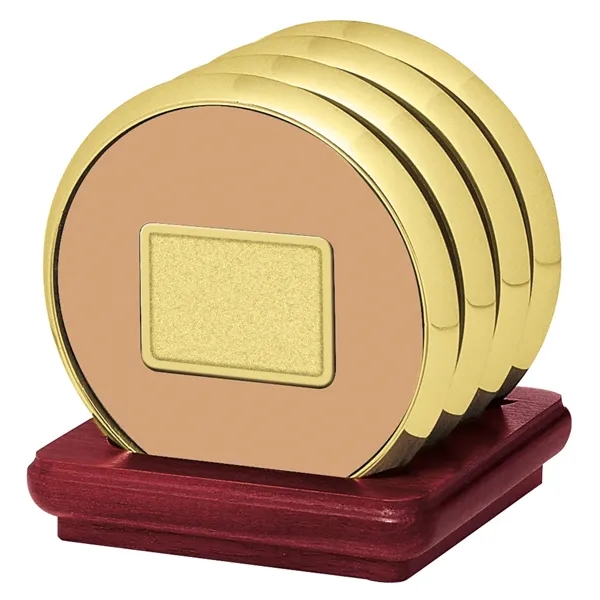 JAFFA® Four Coasters with Solid Cherry Stand - JAFFA® Four Coasters with Solid Cherry Stand - Image 16 of 25