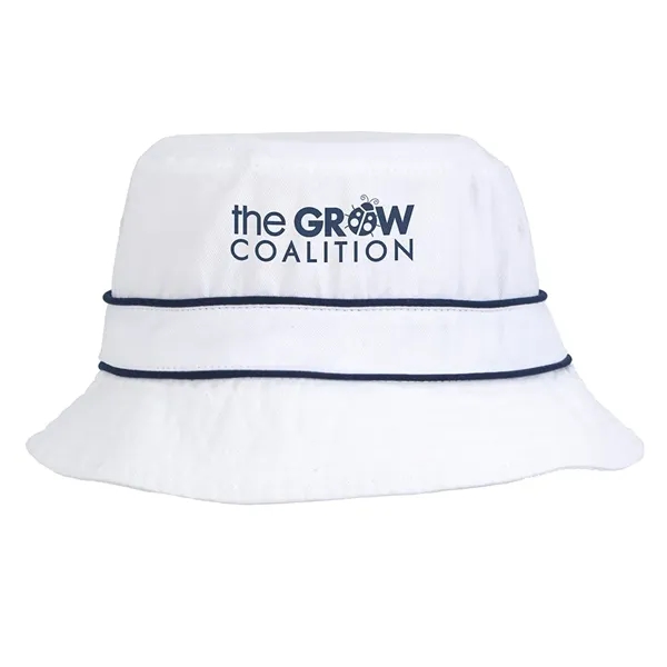 Cotton Bucket Hat with Trim - Cotton Bucket Hat with Trim - Image 5 of 8