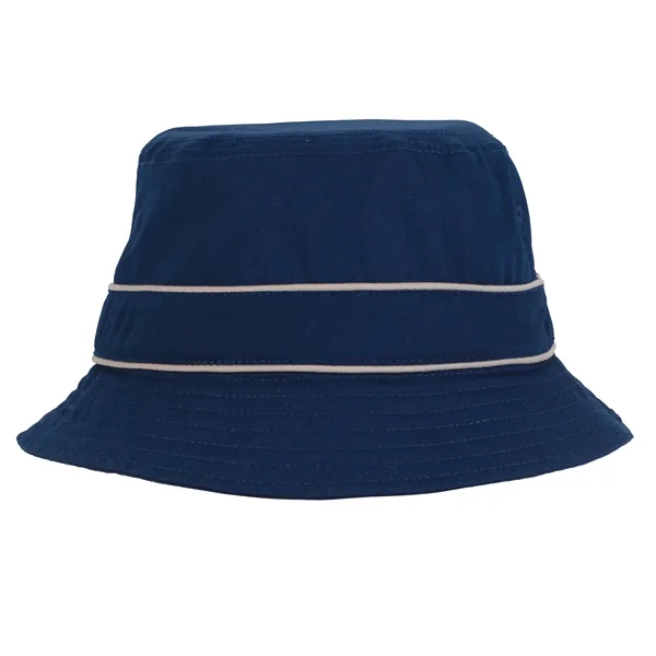 Cotton Bucket Hat with Trim - Cotton Bucket Hat with Trim - Image 7 of 8