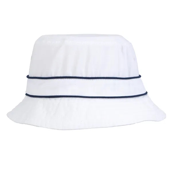 Cotton Bucket Hat with Trim - Cotton Bucket Hat with Trim - Image 8 of 8