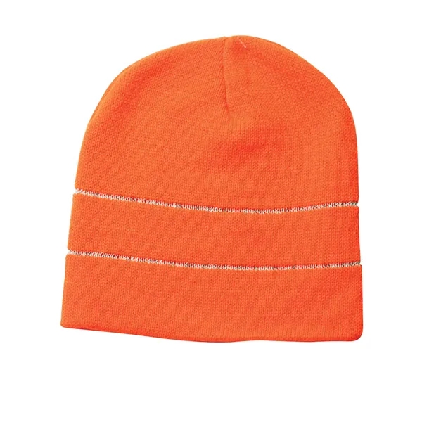 Bayside USA Made High Vis Reflective 8" Beanie - Bayside USA Made High Vis Reflective 8" Beanie - Image 1 of 1