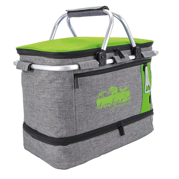 Koozie® Collapsible Jumbo Picnic Basket - Koozie® Collapsible Jumbo Picnic Basket - Image 10 of 13