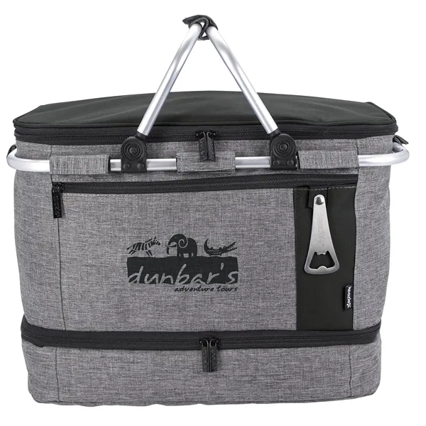 Koozie® Collapsible Jumbo Picnic Basket - Koozie® Collapsible Jumbo Picnic Basket - Image 11 of 13