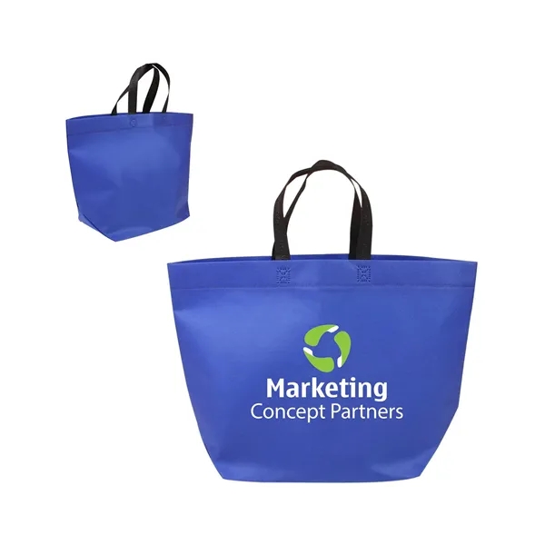 Prime Line Two-Tone Heat Sealed Non-Woven Tote Bag - Prime Line Two-Tone Heat Sealed Non-Woven Tote Bag - Image 3 of 13