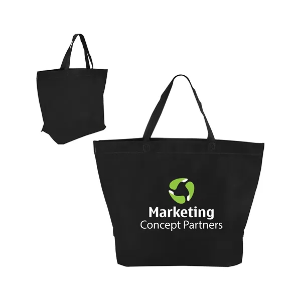 Prime Line Two-Tone Heat Sealed Non-Woven Tote Bag - Prime Line Two-Tone Heat Sealed Non-Woven Tote Bag - Image 9 of 13