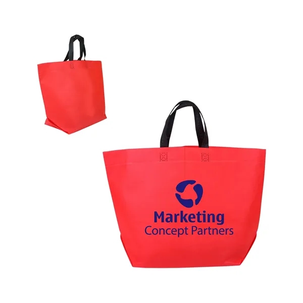 Prime Line Two-Tone Heat Sealed Non-Woven Tote Bag - Prime Line Two-Tone Heat Sealed Non-Woven Tote Bag - Image 11 of 13