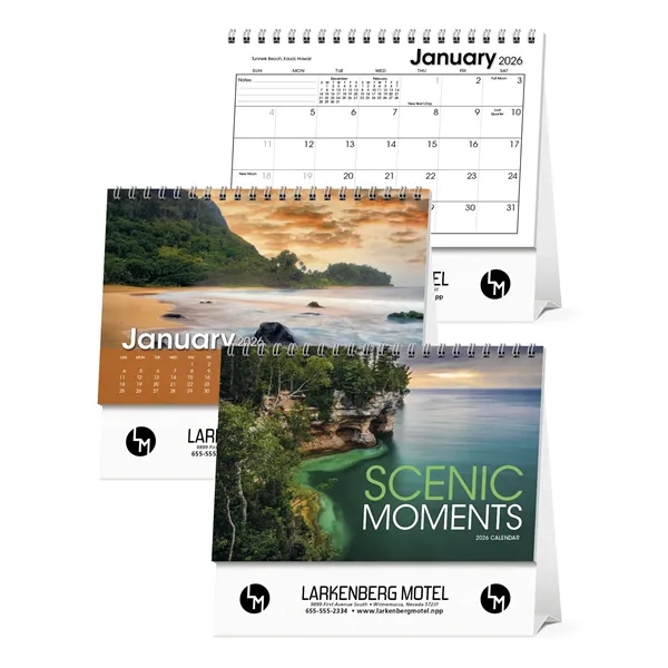 Triumph® Calendars Scenic Moments Large Desk Calendar - Triumph® Calendars Scenic Moments Large Desk Calendar - Image 1 of 2