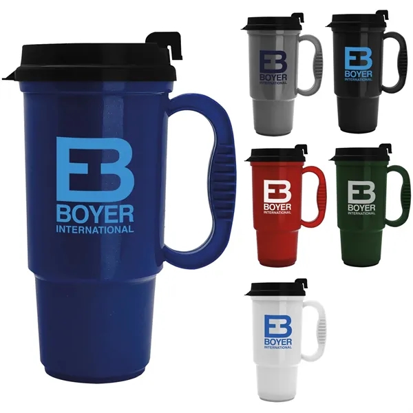 Budget Traveler Mug with Slider Lid - Budget Traveler Mug with Slider Lid - Image 0 of 12