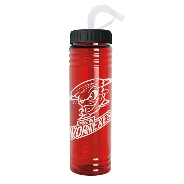 Slim Fit Water Bottle With Straw Lid - 24 oz. - Slim Fit Water Bottle With Straw Lid - 24 oz. - Image 3 of 23