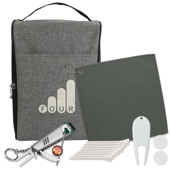 Heathered Shoe Bag Golf Kit - Heathered Shoe Bag Golf Kit - Image 5 of 8