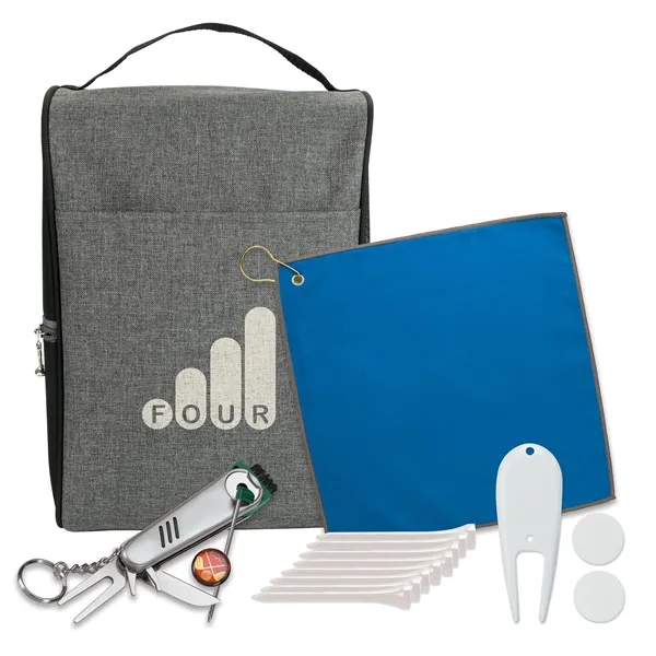 Heathered Shoe Bag Golf Kit - Heathered Shoe Bag Golf Kit - Image 6 of 8