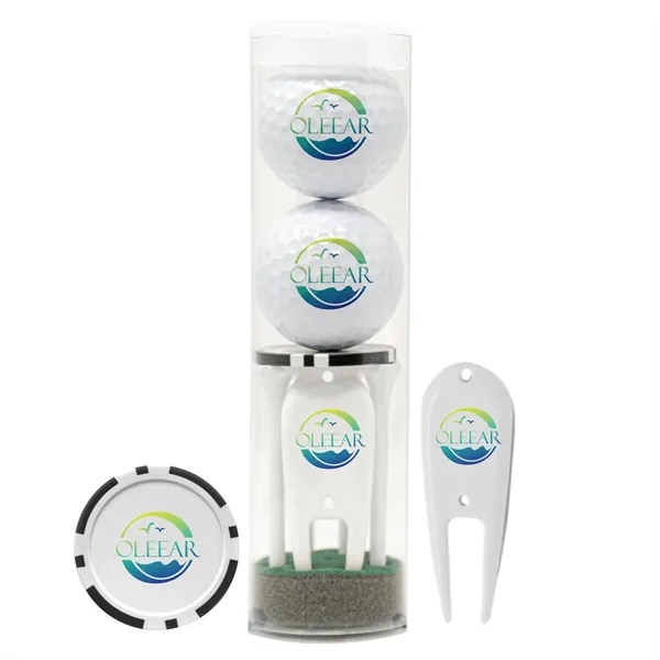 Classic 2-Ball Par Pack with Tees, Tool & Poker Chip - Classic 2-Ball Par Pack with Tees, Tool & Poker Chip - Image 0 of 11