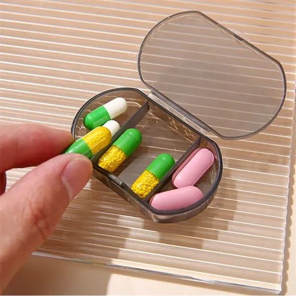 3 Compartment Daily Pill Box - 3 Compartment Daily Pill Box - Image 3 of 4