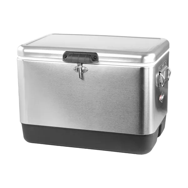 Coleman® 54 Qt. Steel-Belted® Stainless Steel Cooler - Coleman® 54 Qt. Steel-Belted® Stainless Steel Cooler - Image 5 of 5