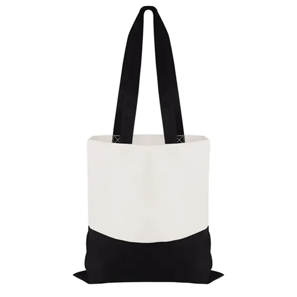 Cotton Colored Accent Flat Tote - Cotton Colored Accent Flat Tote - Image 8 of 11