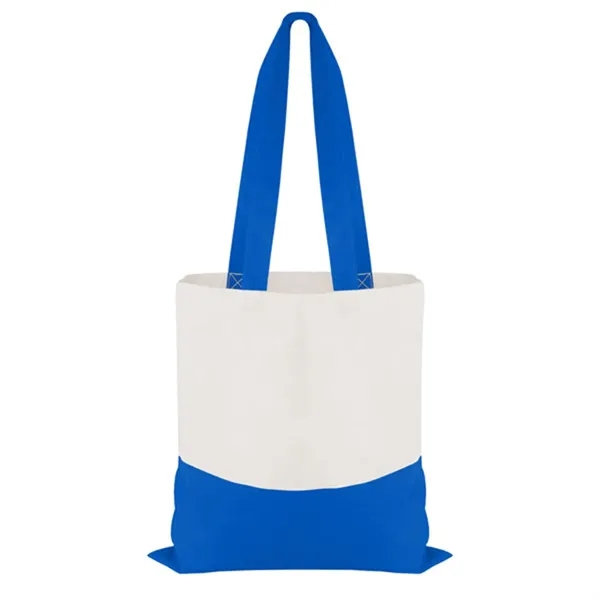 Cotton Colored Accent Flat Tote - Cotton Colored Accent Flat Tote - Image 9 of 11