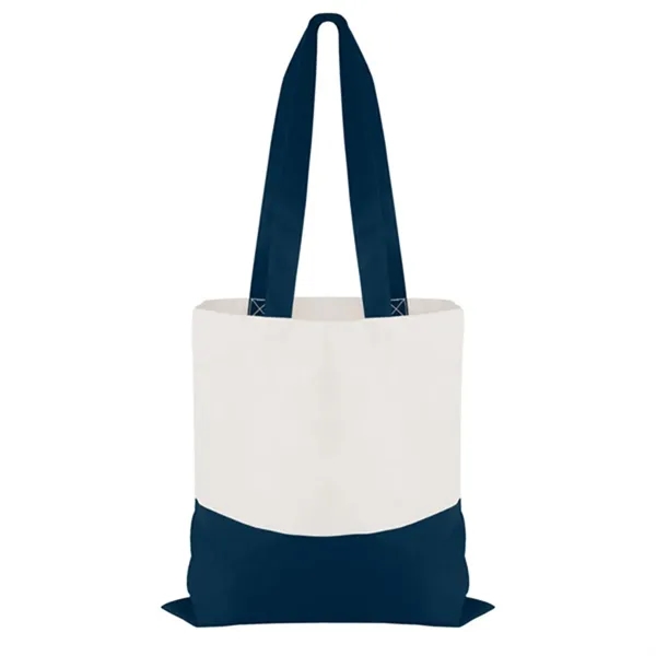 Cotton Colored Accent Flat Tote - Cotton Colored Accent Flat Tote - Image 10 of 11